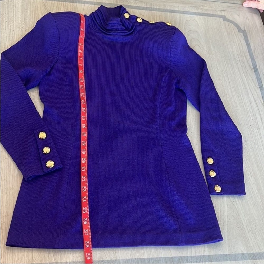 St. John by Marie Gray Elegant Purple Two-Piece Skirt Set - Picture 6 of 9